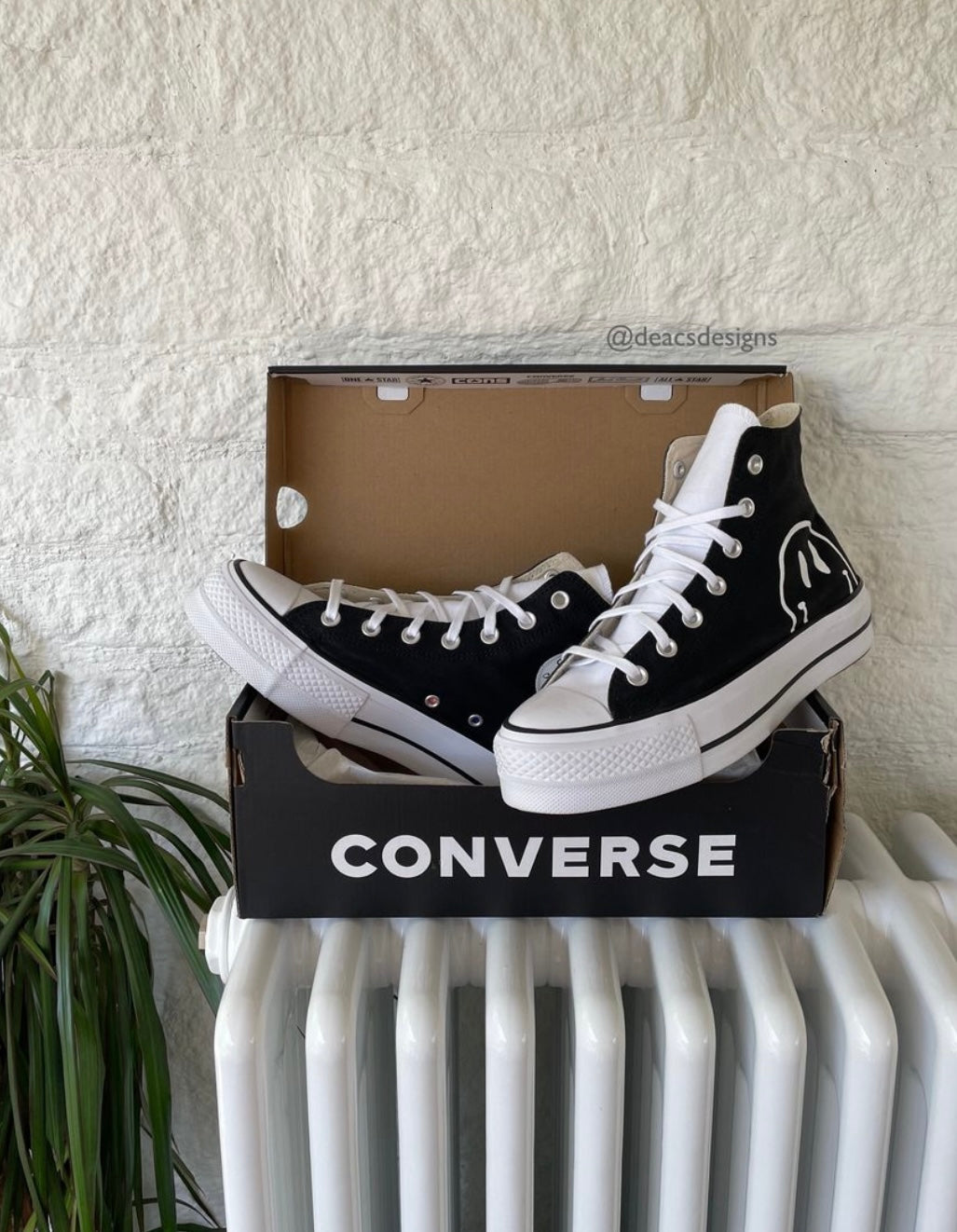 Classic Smiley - Converse High Platform