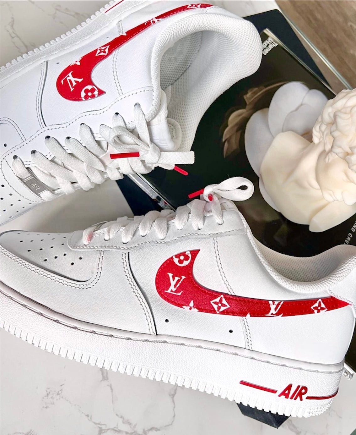 Red LV - Nike Air Force 1