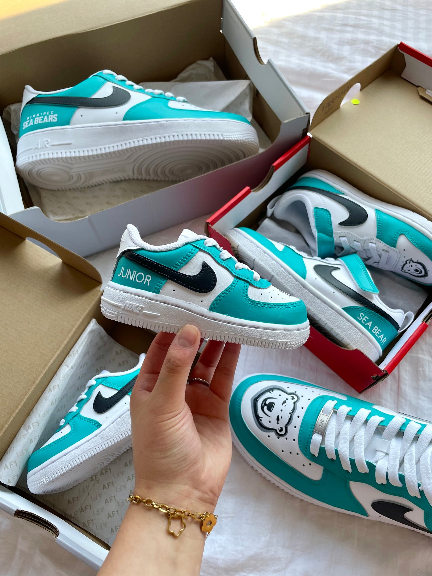 Sea Bears Kids - Kid's Air Force 1 Custom