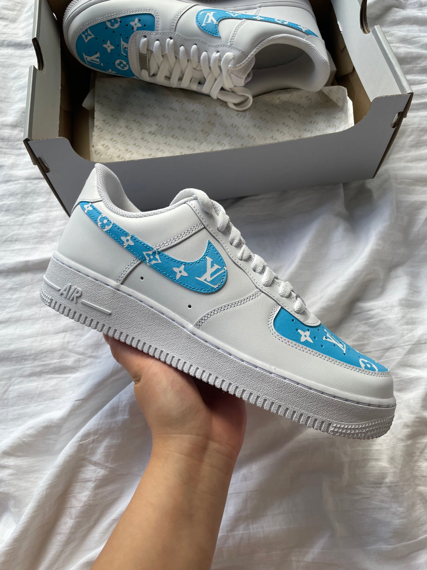 Blue LV - Nike Air Force 1