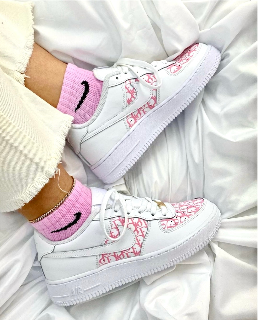Pink Dior Nike Air Force