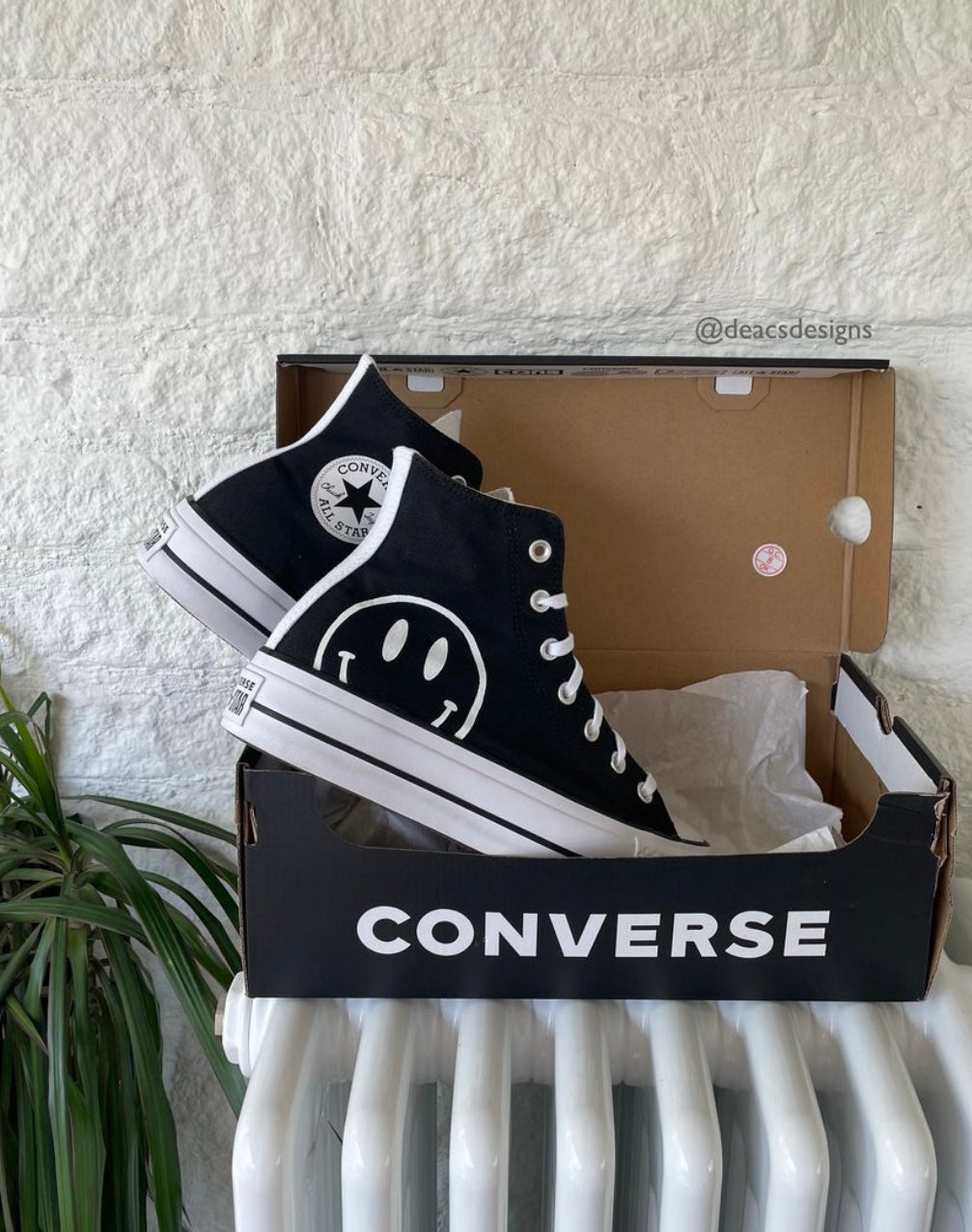 Classic Smiley - Converse High Platform