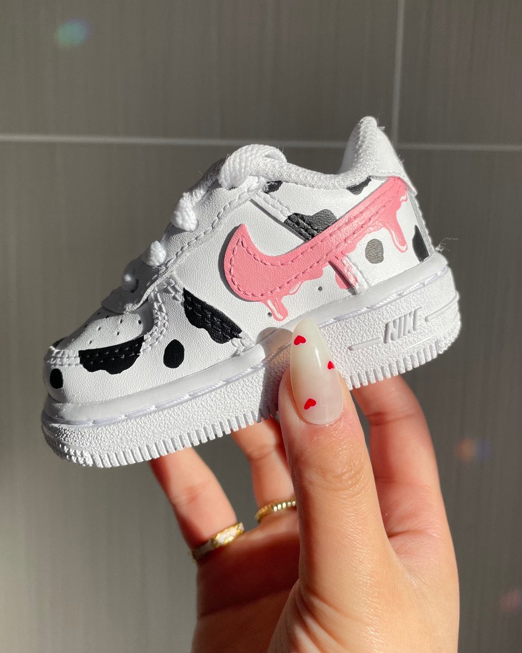 Pinky Cow - Kid's Air Force 1 Custom