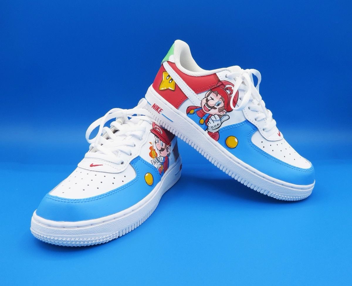 Mario Cart - Kid's Air Force 1 Custom