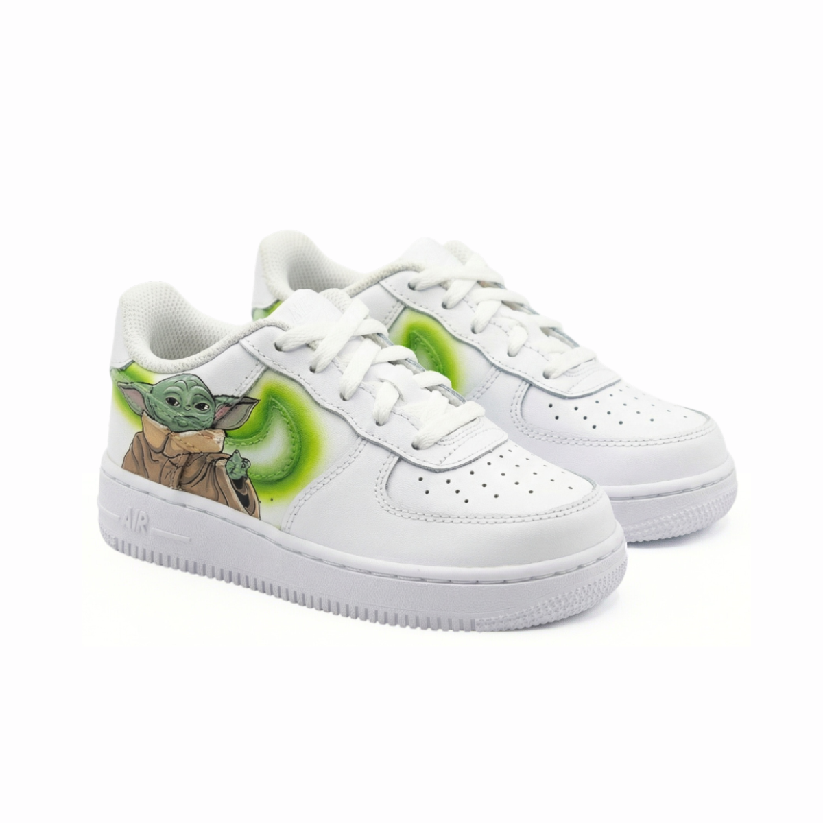 Yoda Star Wars - Kid's Air Force 1 Custom