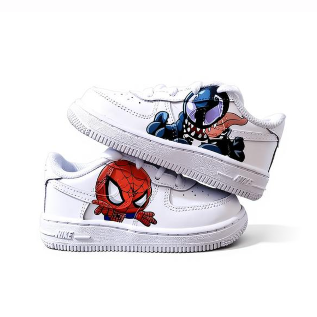Spiderman x Venom - Kid's Air Force 1 Custom