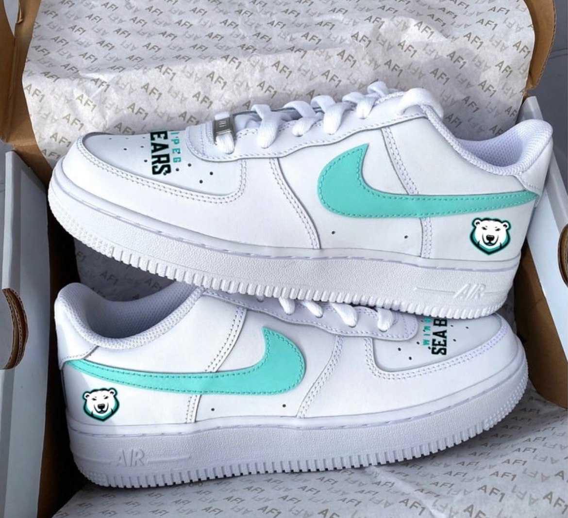 Sea Bears Swoosh - Nike Air Force 1s