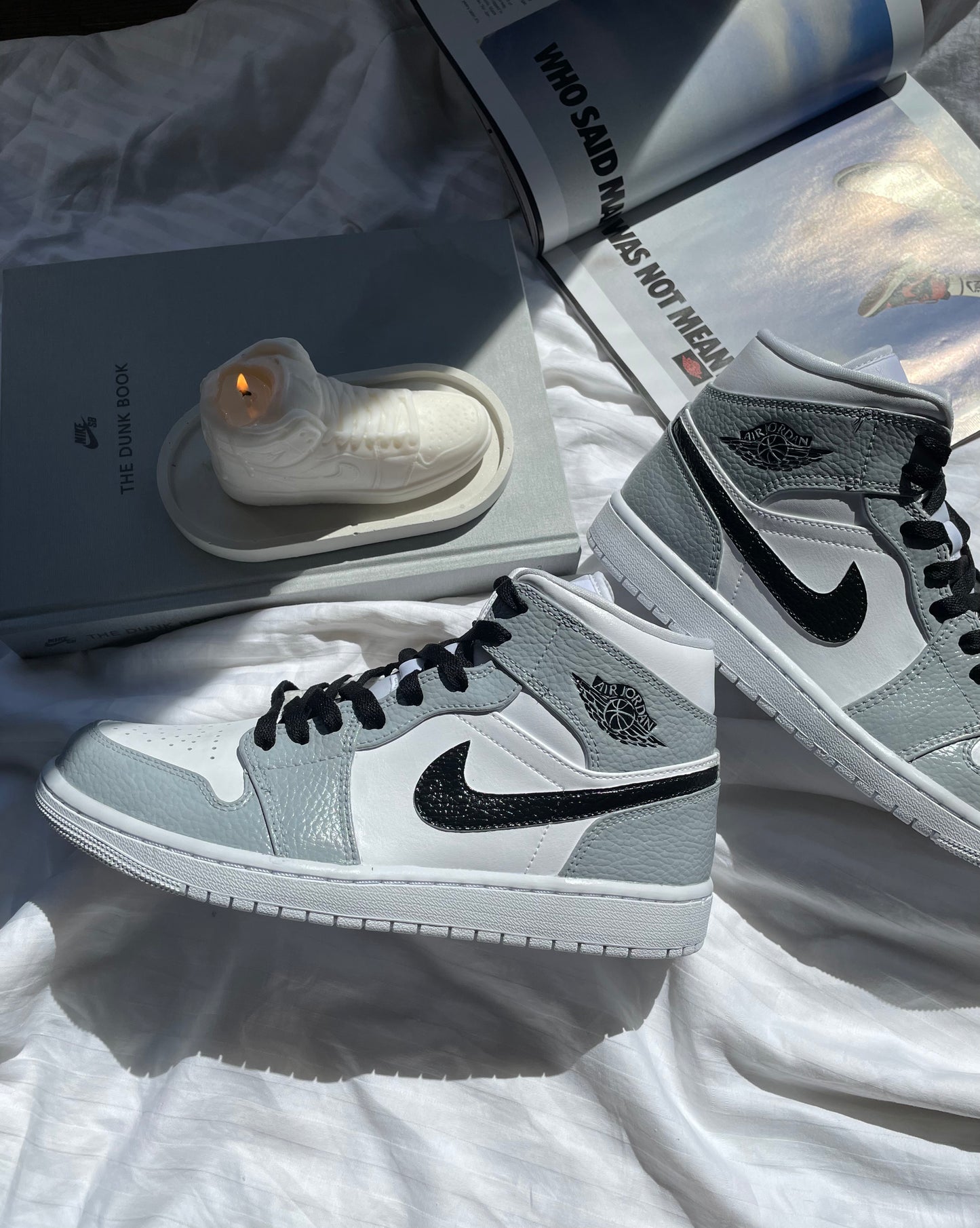 Wolf Grey- Jordan 1 Mid