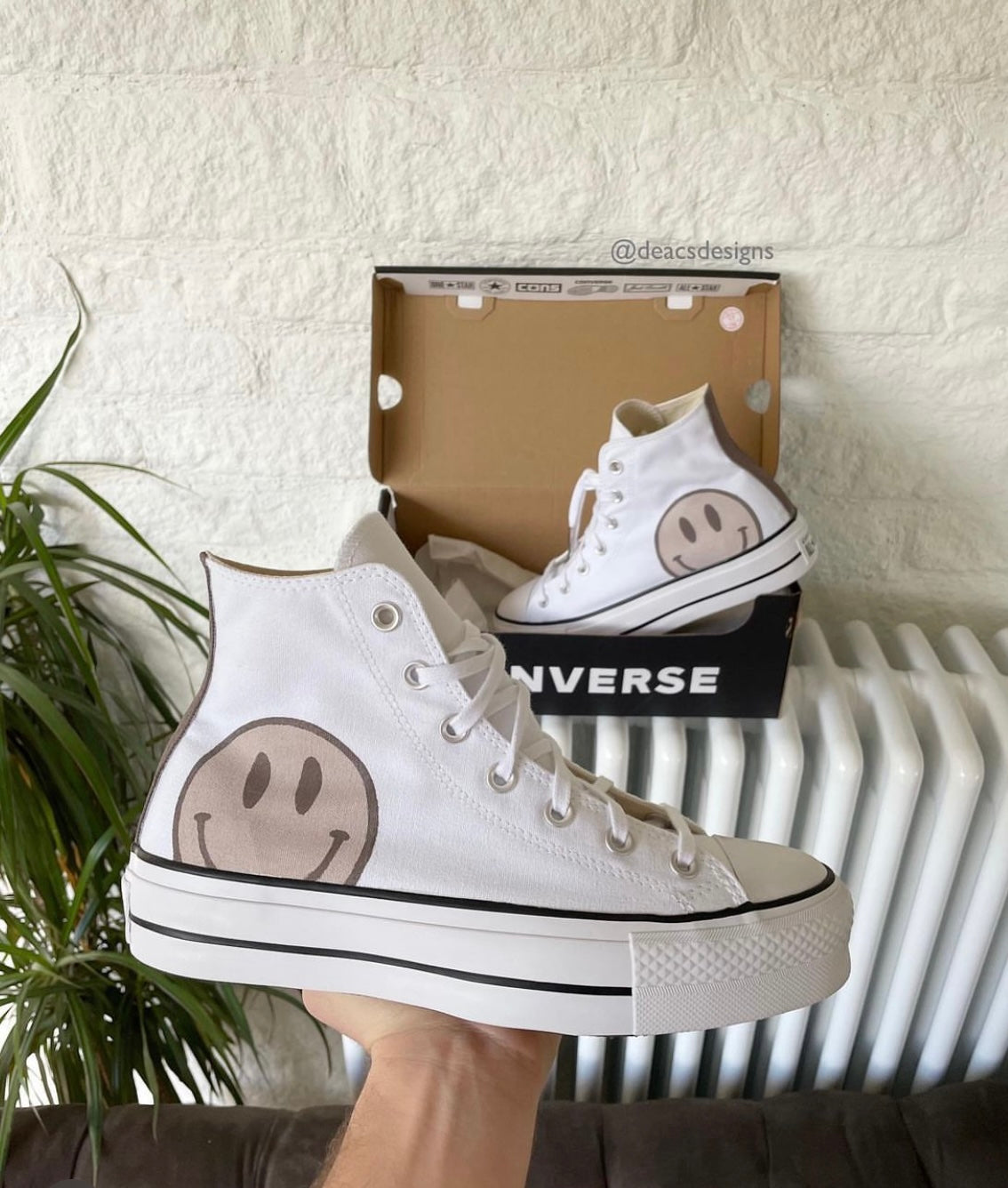 Smiley - Converse Highs Platform
