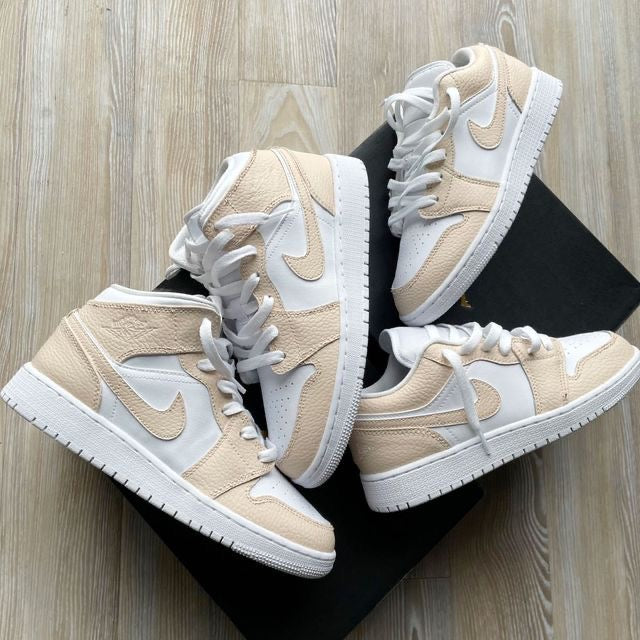Sand - Jordan 1 Low/Mid