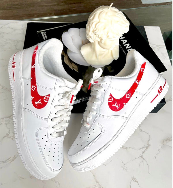Red LV - Nike Air Force 1