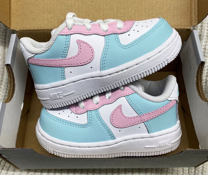 Cotton Candy - Kid's Air Force 1 Custom
