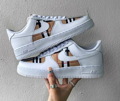 Burberry Shadow - Air Force 1 Custom