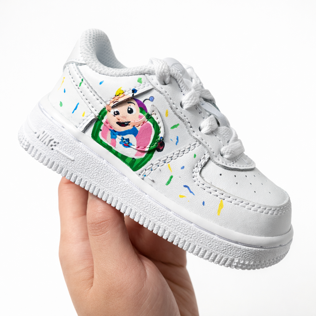 Cocomelon Party - Kid's Air Force 1 Custom