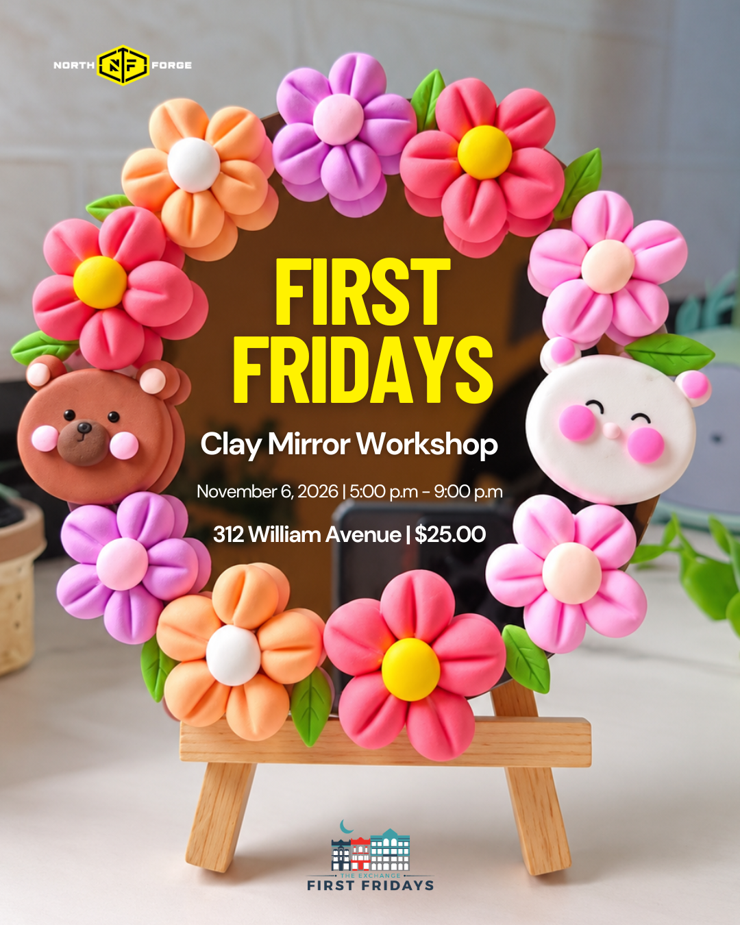 Clay Mirror Workshop - First Fridays