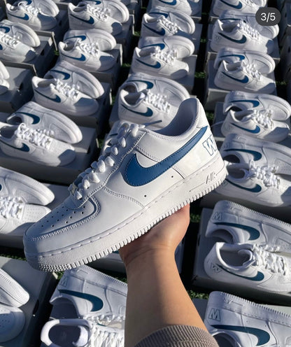 Blue Bombers Swoosh - Air Force 1 Custom