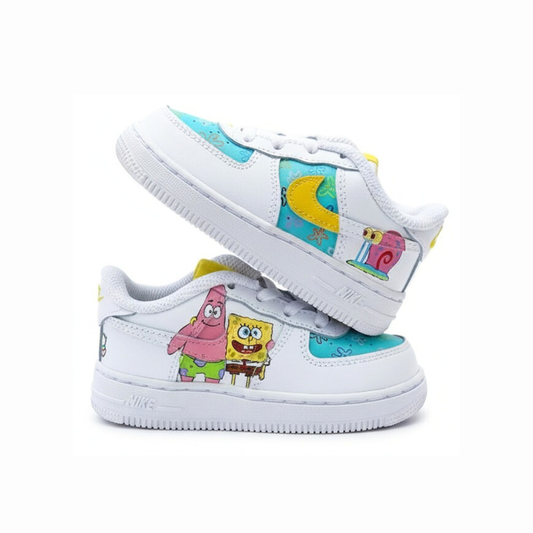 Spongebob & Friends - Kid's Air Force 1 Custom