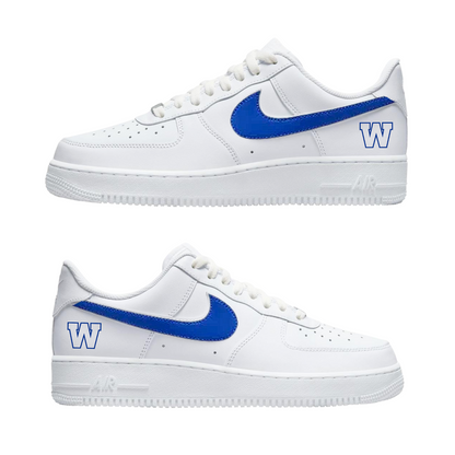Blue Bombers Swoosh - Air Force 1 Custom